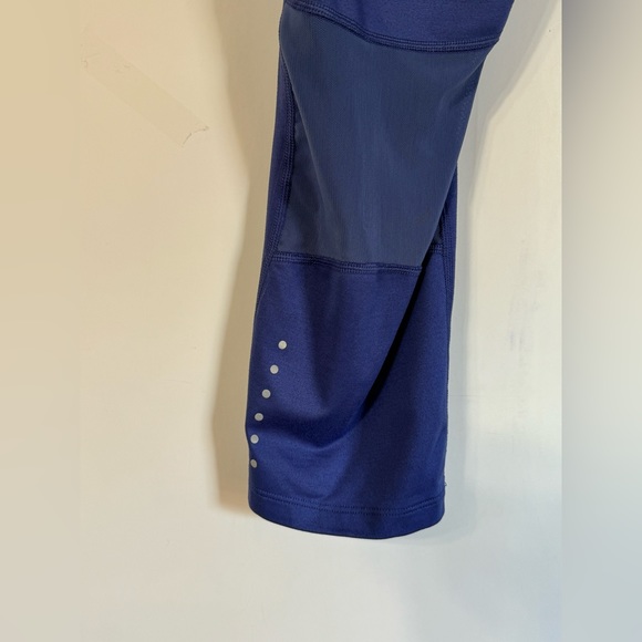 Women’s Nike Dri Fit Running Capri Leggings Size L Indigo - Picture 7 of 16